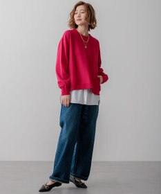 23区 L 【GLOW10月号掲載/洗える】ナチュラルコットンベアコンビ カットソー