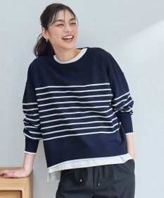 ANY バスクボーダーニットプルオーバー