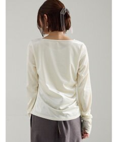 Te chichi ベロアサイドギャザートップス