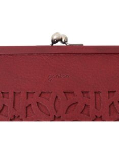 genten カットワーク 口金長財布