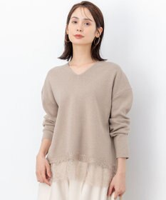 組曲 S レースモチーフニットプルオーバー