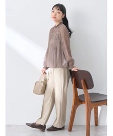 earth music&ecology マジョリカプリーツシアープルオーバー