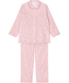 Wing パジャマ 長袖 長ズボン 綿100% 二重ガーゼ素材 ゆったりシルエット 通気性（身生地部） 吸汗速乾性（身生地部） シャツタイプ レディース EP5060 ウイング／ワコール