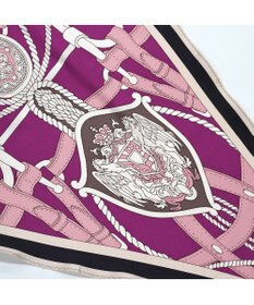 Marca 【Marcaオリジナル】バイカラーベルト シルクツイル 菱形スカーフ