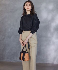 23区 VIOLAd'ORO MIRO スプリットラタン バスケットバッグ