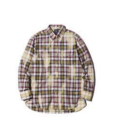 J.PRESS MEN 【J.PRESS ORIGINALS】India Madras Discharge Print Shirt