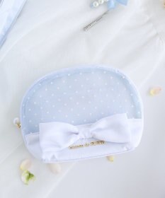 Maison de FLEUR ドットチュールラウンドポーチ