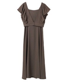 earth music&ecology ＳＥＴ２点　フリルショルダーツーピースワンピース