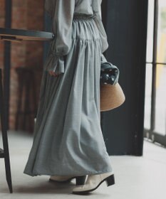 #Newans 【高山都さんコラボ】ダブルギャザーロングスカート