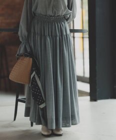 #Newans 【高山都さんコラボ】ダブルギャザーロングスカート