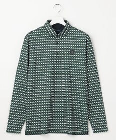 23区GOLF 【MEN】フラッグ総柄長袖ポロシャツ