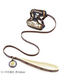 PET PARADISE スヌーピー ハーネス＆リード 《ワッペン柄》 Ｍ 大型犬