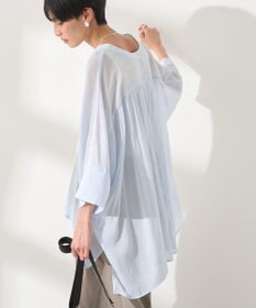 AMERICAN HOLIC 【接触冷感】Ｖネックシアー半袖ＢＩＧシャツ