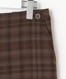 J.PRESS LADIES S milledタータンラメチェック クロップド パンツ