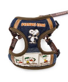 PET PARADISE スヌーピー ハーネス＆リード 《ワッペン柄》 Ｍ 大型犬