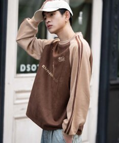 WEGO 【ユニセックス着用ITEM】フェイクスウェードゲームプルオーバー