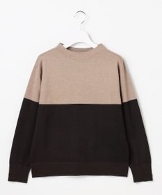 J.PRESS LADIES L Vis/Peスパーク カラーブロッキング ニット