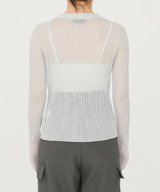 uncrave シアー リブ クルーネック ニット（uncrave STANDARD）