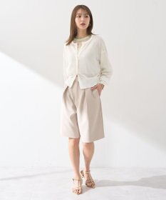 earth music&ecology 【予約】接触冷感シアークルーニットカーディガン