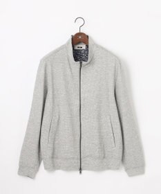 JOSEPH ABBOUD 【ジャージー/ストレッチ/軽量】トップメランジピケ スタンドジップアウター