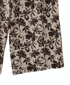 YECCA VECCA アートプリントスリットワイドパンツ