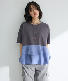 Green Parks サテンティアードドッキングプルオーバー