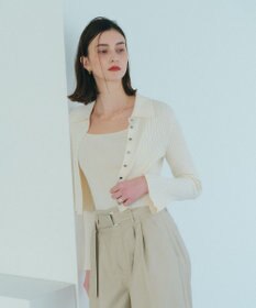 YECCA VECCA 【2点セット】キャミセット襟付きカーディガン