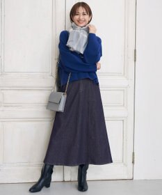 自由区 カシミヤビッグチェック ストール