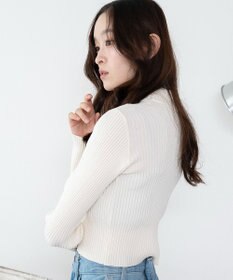 WEGO 【2025年秋冬新作】リブハイネックショートニット