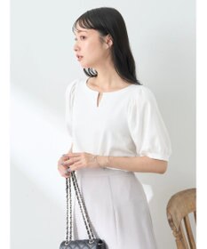 earth music&ecology パフスリーブキラリポイントプルオーバー