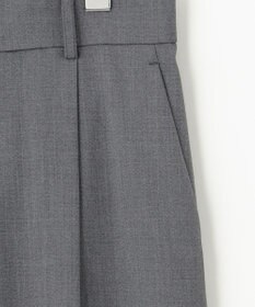 自由区 【洗える】TWラチネストレッチワイド パンツ