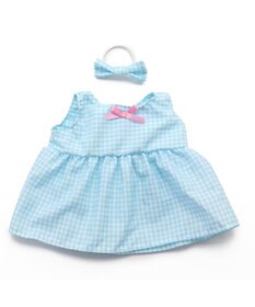 Mother garden マザーガーデン うさみみドール 着せ替えぬいぐるみ Mサイズマスコット 《ギンガムチェックお洋服柄》