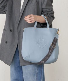 russet スリム2WAYトートバッグ <エンボスモノグラム>(CE-1611)