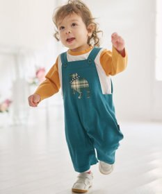J.PRESS KIDS 【BOX付き】【80-90㎝】長袖Tシャツ&オーバーオール セット