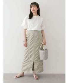 Green Parks パフ５分袖ニットプルオーバー