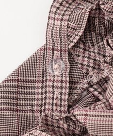 ANY KIDS フリル チェック サロペット