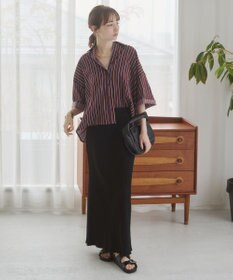 WEGO 【ANGIE VINTAGE】キャンブリックボイルオーバー半袖シャツ