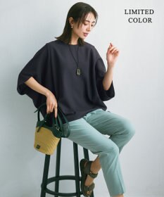 ICB 【新色追加・WEB限定カラーあり・UVケア・接触冷感・速乾・防シワ・洗える】FluidBackSatin ドルマンスリーブブラウス