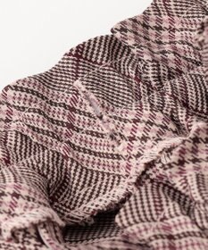 ANY KIDS フリル チェック サロペット