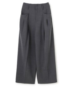 BEIGE， LAC / 2WAYストレッチワイドタックパンツ