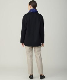 ICB WoolRever ノーカラーショートコート