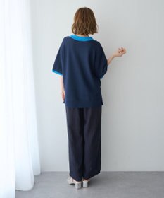 YECCA VECCA 配色ワイドポロニット
