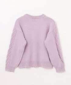 ANY KIDS リボン ケーブル ニット