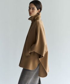 23区 S 【見上愛さん着用/Oggi12月号掲載】ウールライトリバー ポンチョシルエット コート