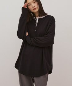 AMERICAN HOLIC バイパチ2WAYヘンリーネックニットプルオーバー