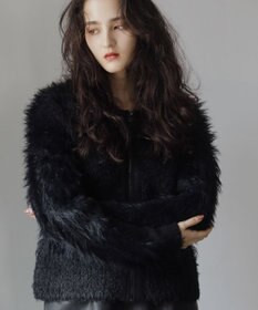 Green Parks ■ＥＳＣＡＲ　シャギーニットジャケット