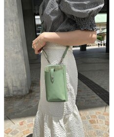 LA BAGAGERIE 【MONICA】バイカラー スマホショルダー