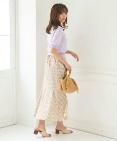 Feroux フラワーモチーフプリント スカート