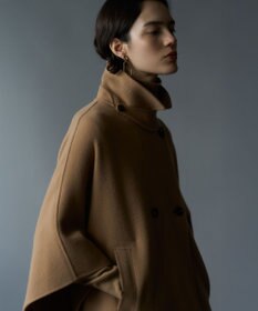 23区 S 【見上愛さん着用/Oggi12月号掲載】ウールライトリバー ポンチョシルエット コート