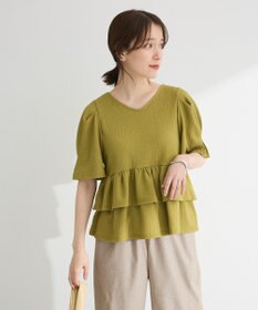 Green Parks ・ＰｅｔｉｔＦｌｅｕｒ　２ｗａｙダイヤ柄プルオーバ
